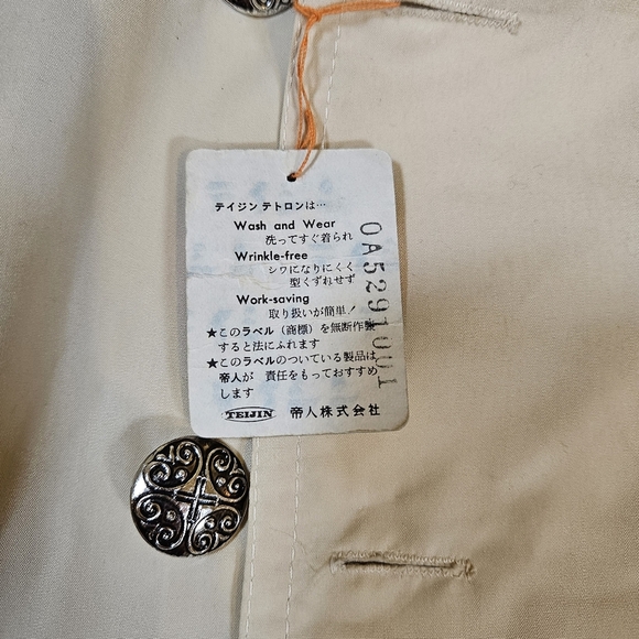 Teijin Juniors Trench Coat, Cream, Size 12 - Picture 10 of 14